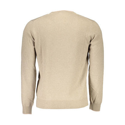 Harmont & Blaine Beige Wool Men Sweater
