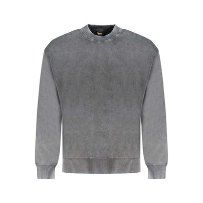 Hugo Boss Black Cotton Sweater featuring long sleeves, crew neck, logo detail, made from regenerative cotton.