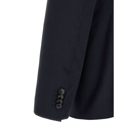 Hugo Boss Blue Virgin Wool Two-Piece Suit