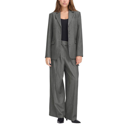 ICHI Gray Polyester Blazer 1728,71956299936,Blazers - Suits & Blazers - Clothing,Clothing,Gray,ICHI,IT36|XXS,IT38|XS,New with tags,Suits & Blazers - Clothing,Women