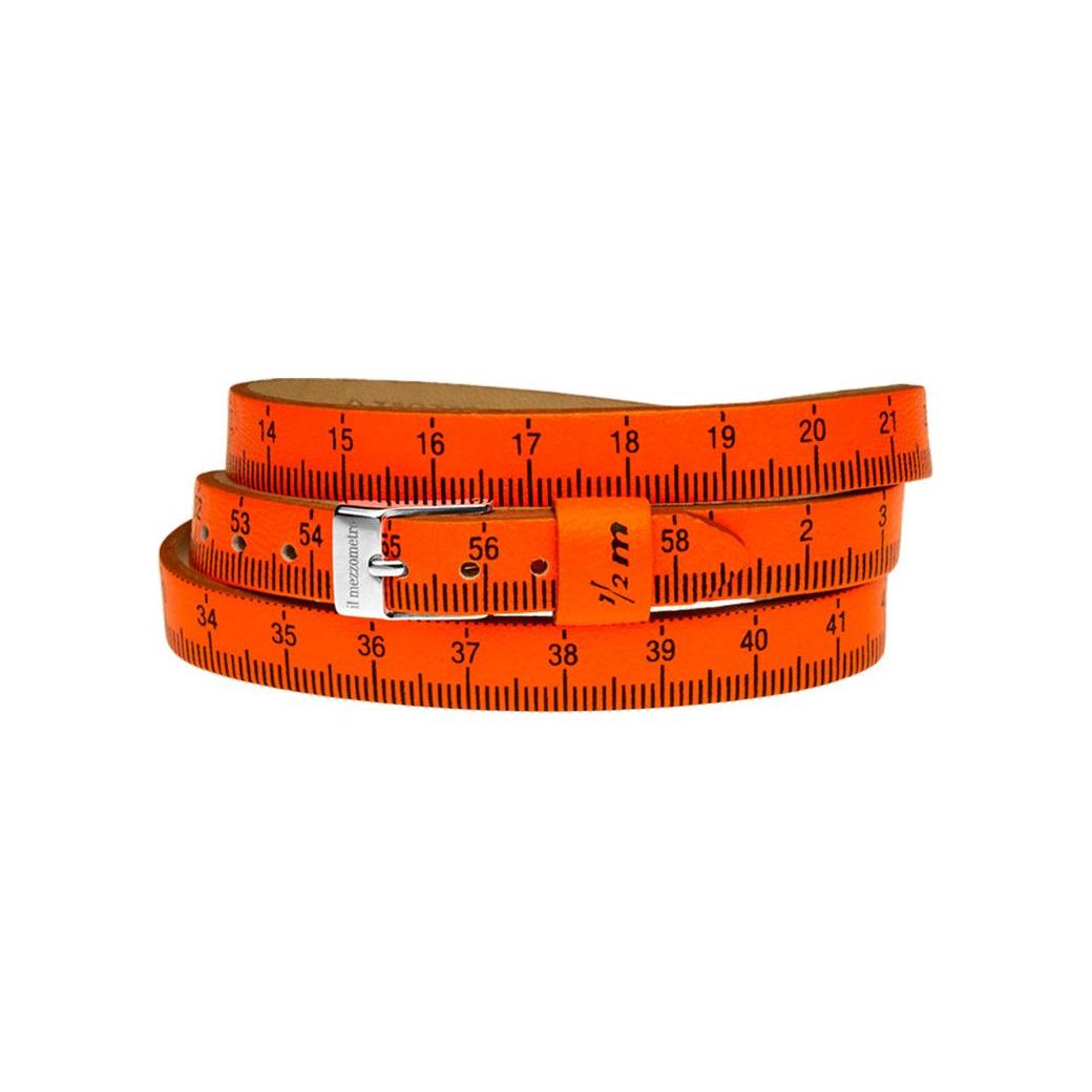 Il MEZZOMETRO Mod. FLUO - Bracciale in pelle/leather bracelet