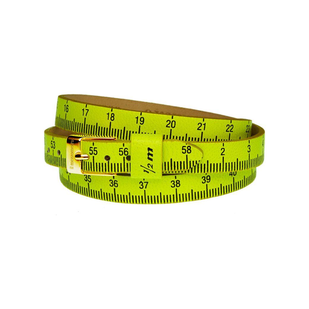 Il MEZZOMETRO Mod. FLUO - Bracciale in pelle/leather bracelet