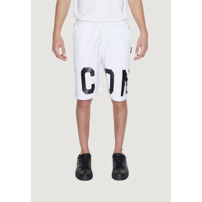 Icon White Cotton Bermuda Shorts
