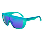 Italia Independent Bicolor Acetate Sunglasses in green blue with 122/0/140mm size, acetate material, category 3 protection for men.