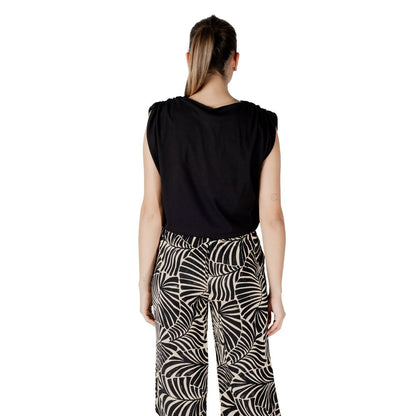 Jacqueline De Yong Black Cotton Top