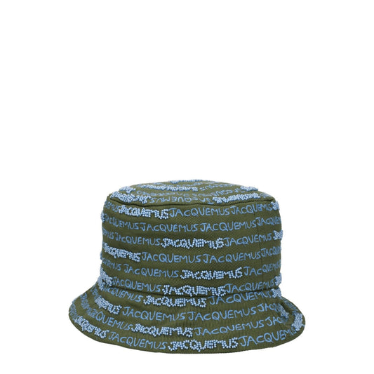 Jacquemus Green Cotton Bucket Hats JA-8547396845833-56 CM|XS