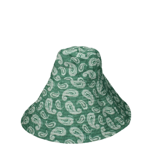 Jacquemus Green Cotton Sunhats JA-8547396878601-56 CM|XS