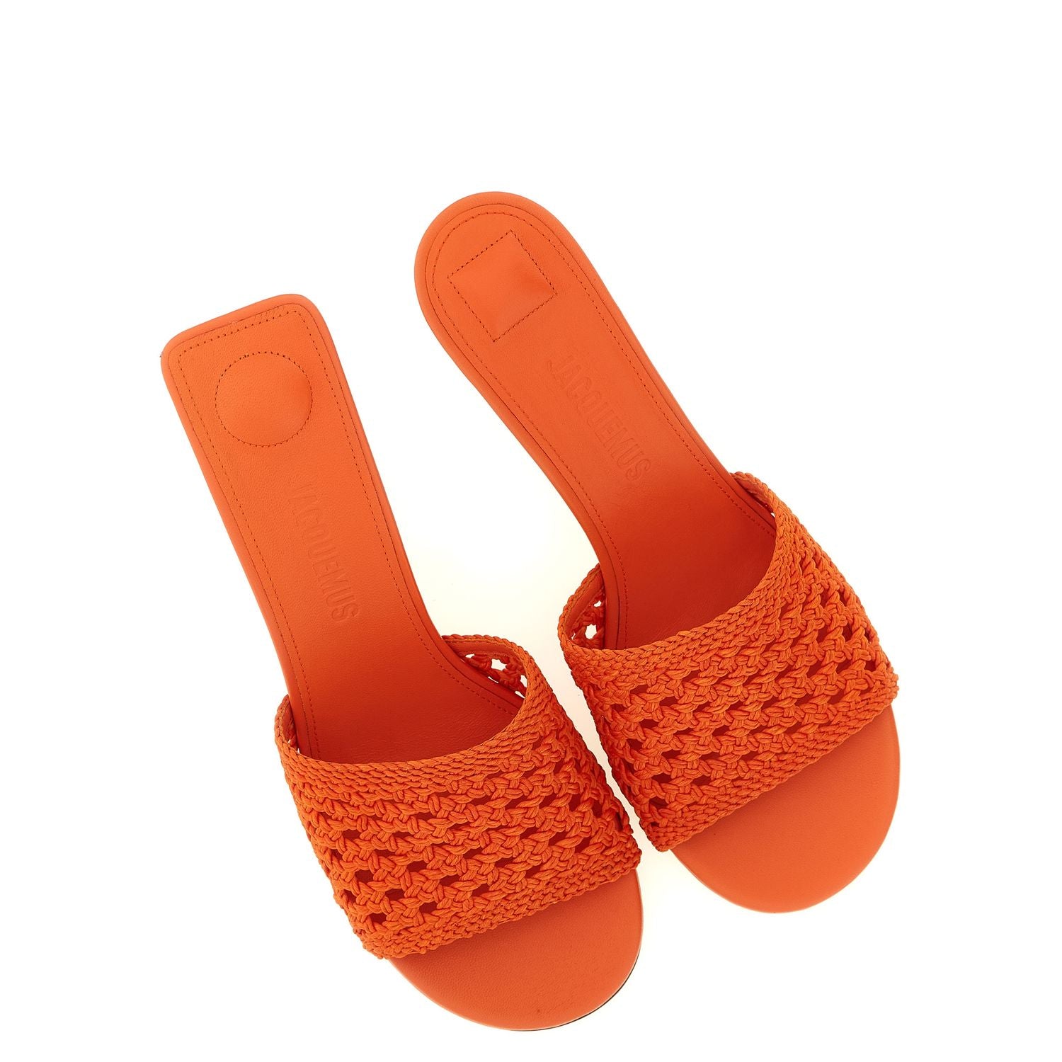 Jacquemus Orange Polyester Platform Sandals