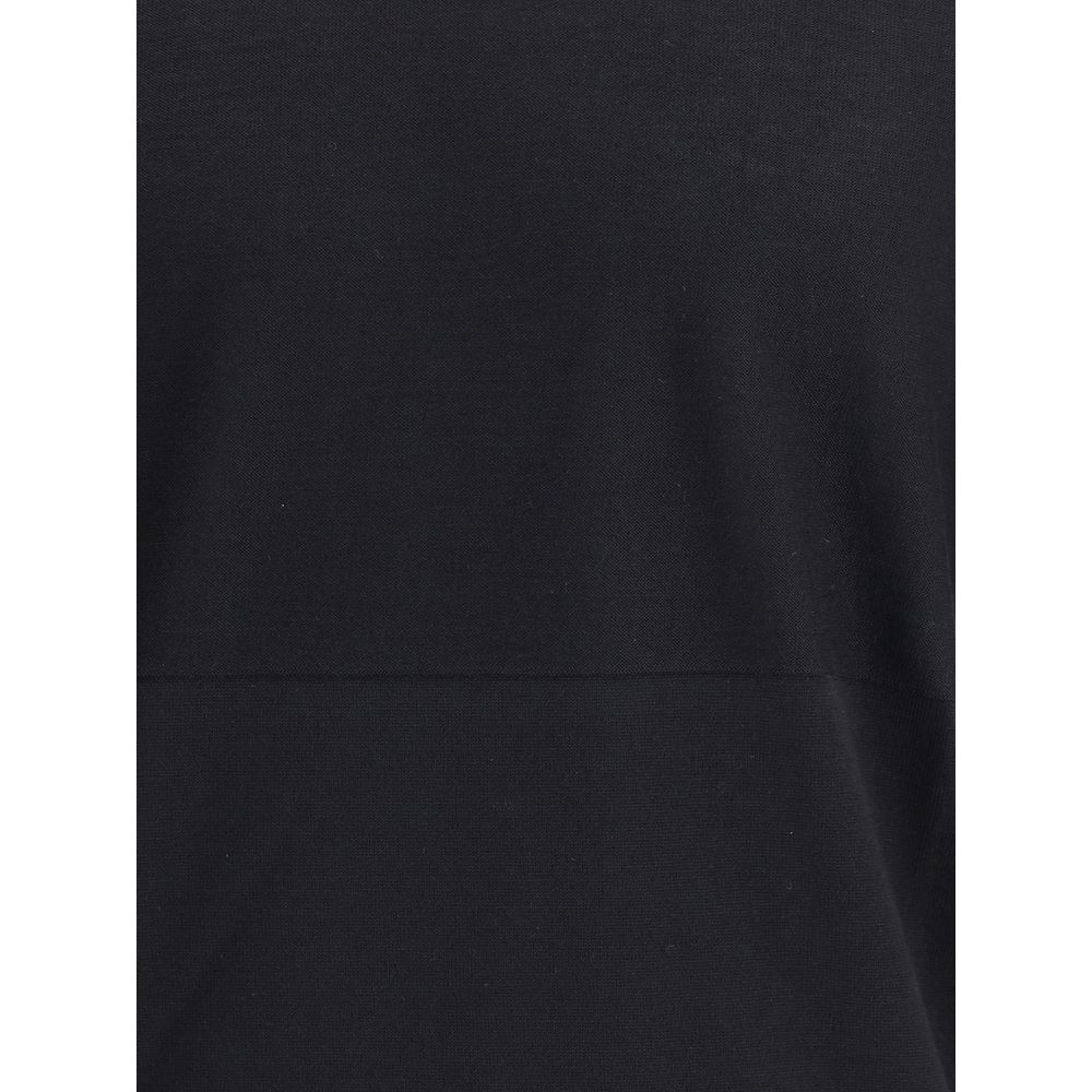 Jil Sander Black Fleece Wool Sweatshirt