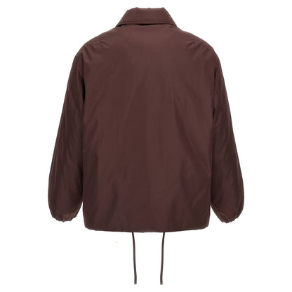Jil Sander Brown Polyester Full-Length Jacket