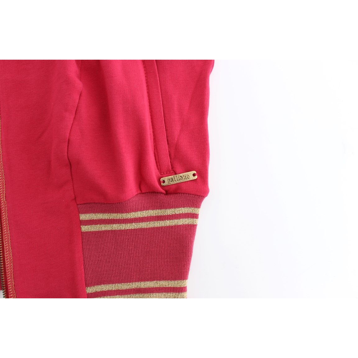 John Galliano Pink Mock Zip Cardigan Sweatshirt Sweater