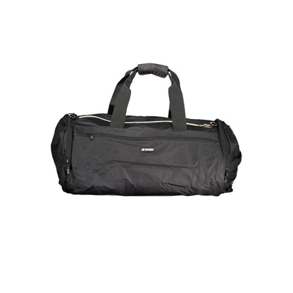 K-WAY Black Polyamide Luggage And Travel bag with shoulder handles, adjustable strap, external and internal pockets