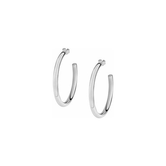 LA PETITE STORY JEWELRY Mod. LPS01AQB14 silver hoop earrings