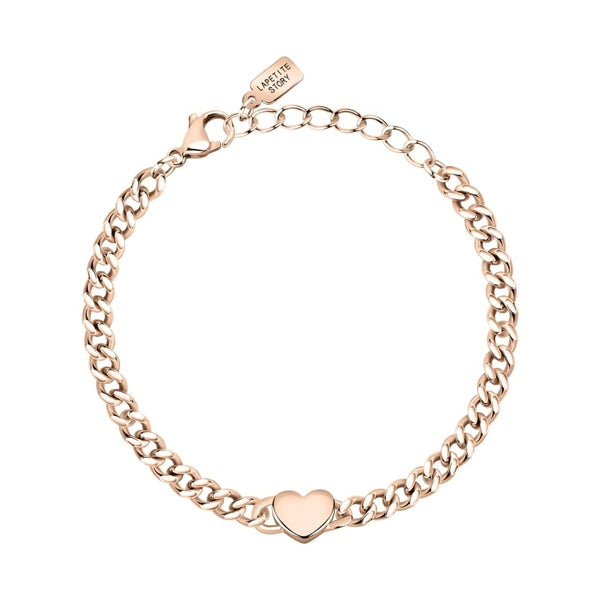 LA PETITE STORY JEWELRY Mod. LPS05ASD37 rose gold heart bracelet