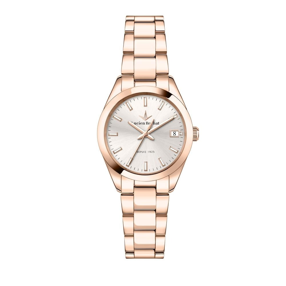 LUCIEN ROCHAT MOD. R0453114514 elegant lady's wristwatch with 32mm silver case and date function