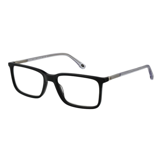 Land Rover Black Acetate Glasses (Frames), full-rim rectangular design with black acetate frame, ideal for men, includes branded case.