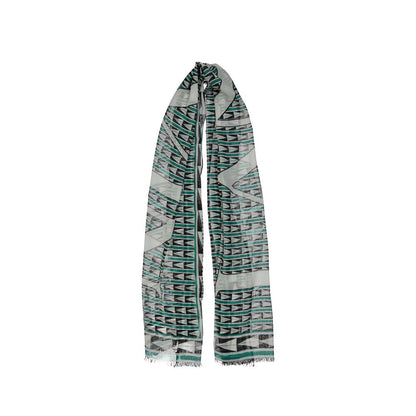 Lanvin Green Wool Scarf