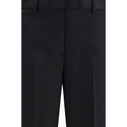 Lardini Black Wool Dress Pants