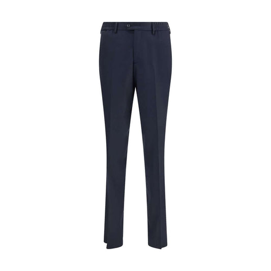 Lardini Blue Fleece Wool Chino Pants