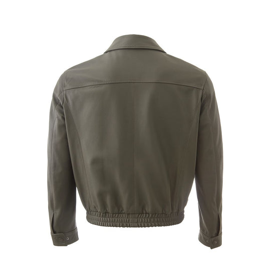 Lardini Lardini Green Leather Jacket LA-122467420013815-IT50 | L 1728,67397976224,Clothing,Green,IT50 | L,Jackets - Men - Clothing,Lardini,Men,Men - Clothing,New with tags