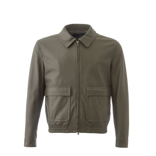 Lardini Lardini Green Leather Jacket LA-122467420013815-IT50 | L 1728,67397976224,Clothing,Green,IT50 | L,Jackets - Men - Clothing,Lardini,Men,Men - Clothing,New with tags