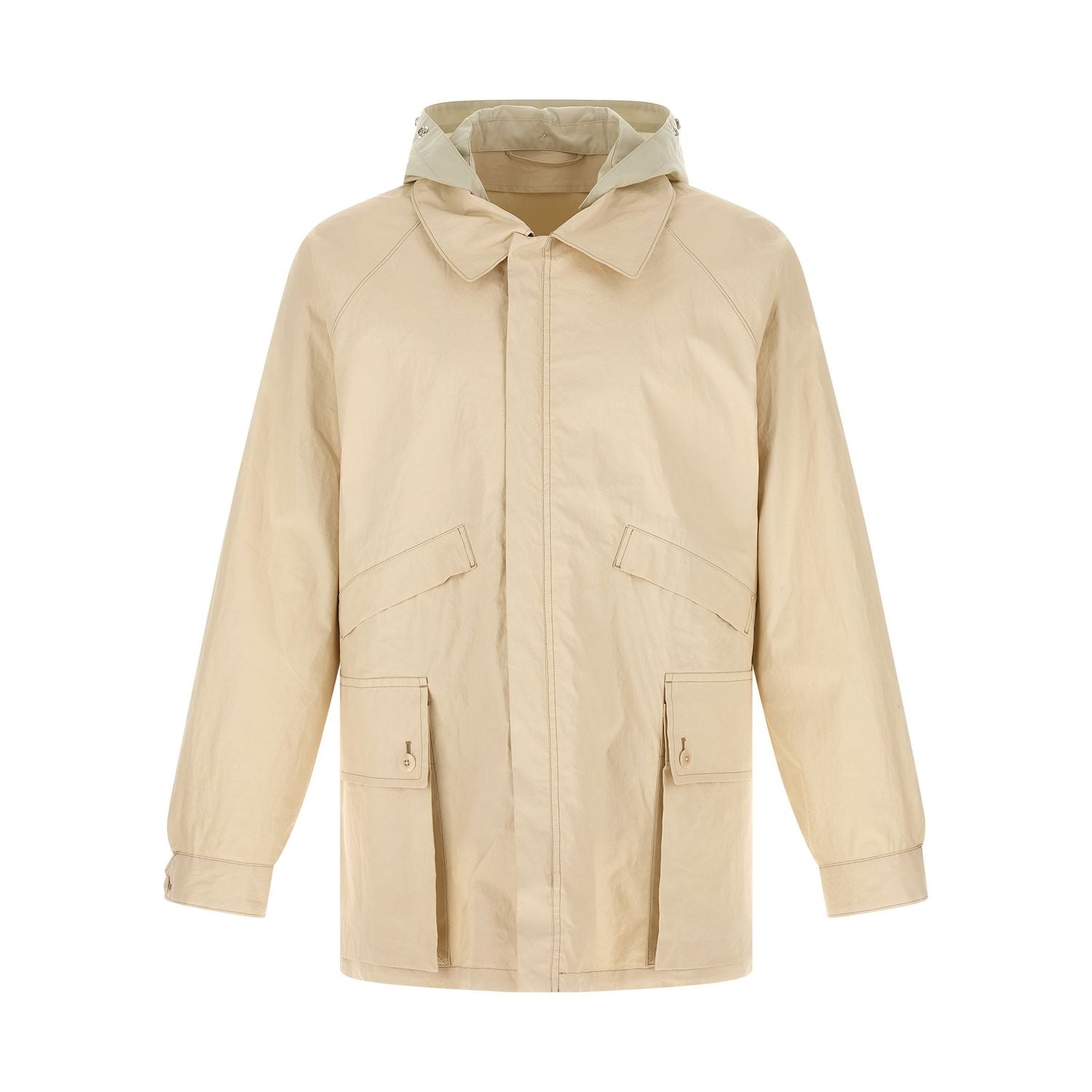 Lemaire Beige Linen Shell Jacket
