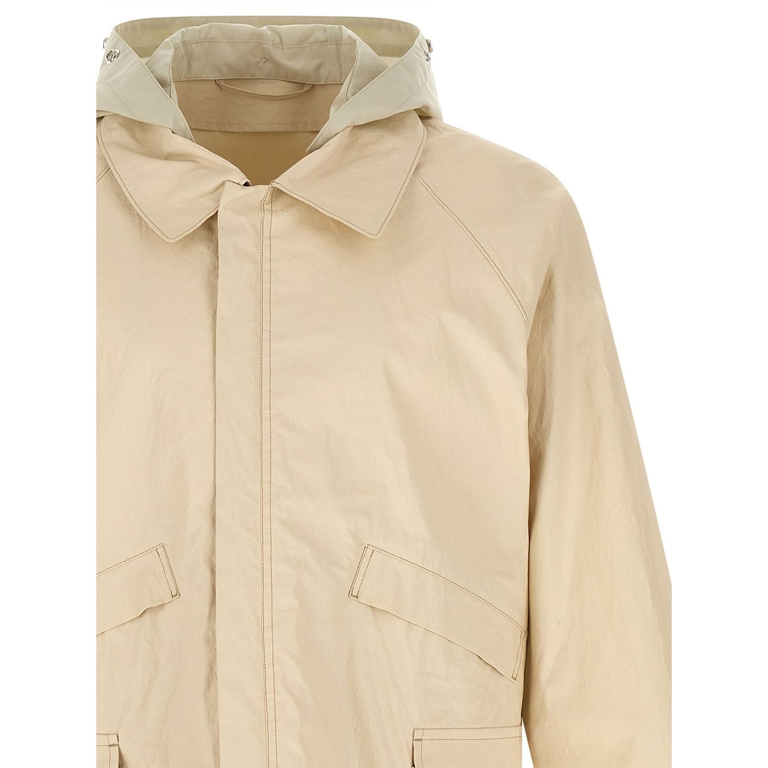 Lemaire Beige Linen Shell Jacket