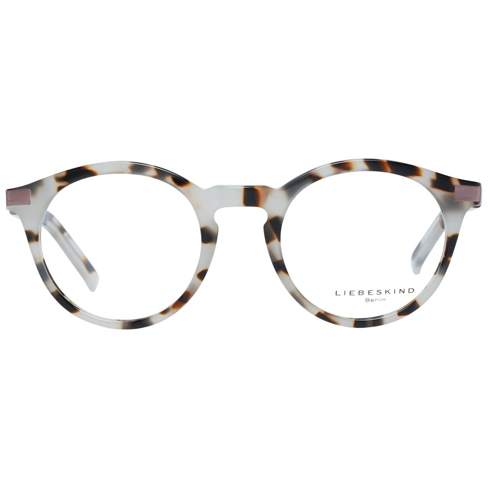 Liebeskind Gray Plastic Frames, unisex frame with clip-on, grey color, plastic material, measures 49/22/137mm, stylish eyewear