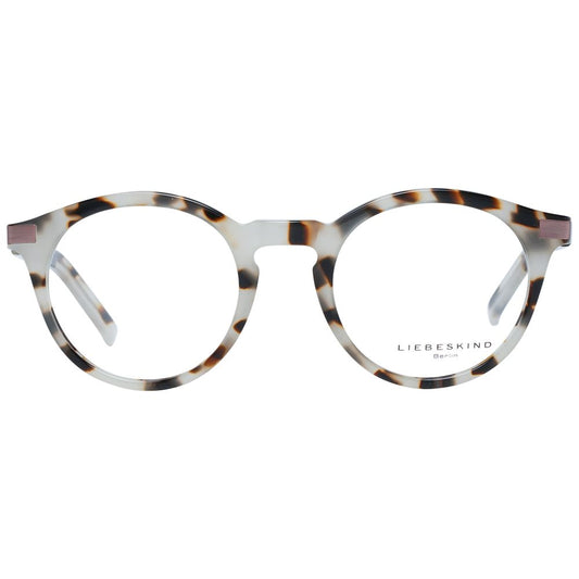 Liebeskind Gray Plastic Frames, unisex frame with clip-on, grey color, plastic material, measures 49/22/137mm, stylish eyewear