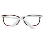 Longines Brown Women Glasses Frame in acetate with demo lenses and full-rim rectangle style, includes branded case.