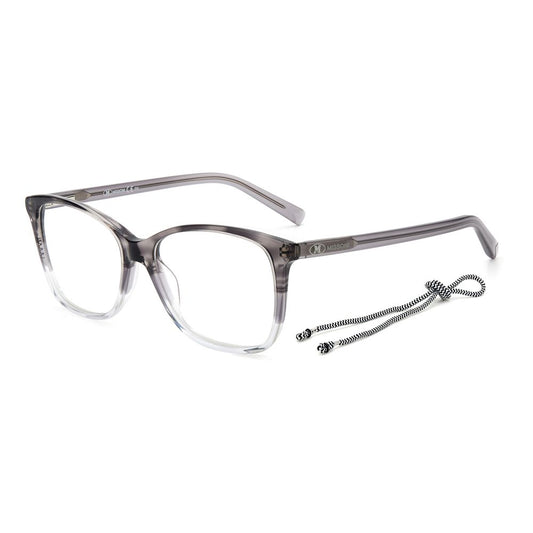M Missoni Gray Acetate Frames with gray horn pattern, size 54/16/140mm, featuring a sleek and modern design for women.