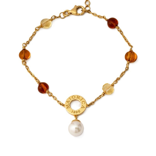 Luxurious bracelet from MAJORICA JEWELRY Mod. 16689.01.1.000.010.1 featuring elegant pearls and gold accents.