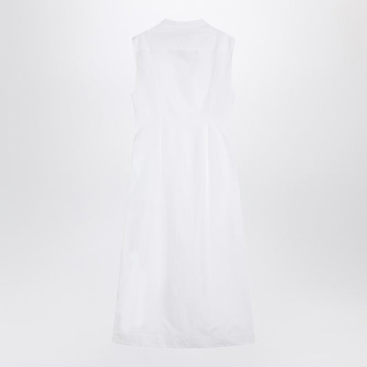 Loulou Studio White shirt dress in cotton MAUICO/Q_LOULO-WHT_108
