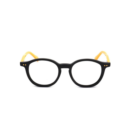 Black and yellow acetate optical frame, MINIONS MOD. MIN22022, round shape