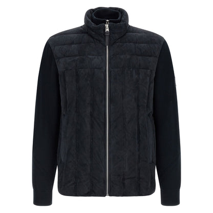 Mackage Blue Virgin Wool Full-Length Jacket