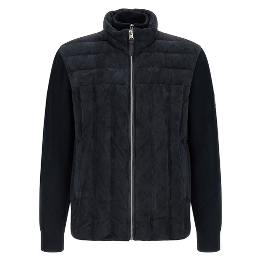 Mackage Blue Virgin Wool Full-Length Jacket
