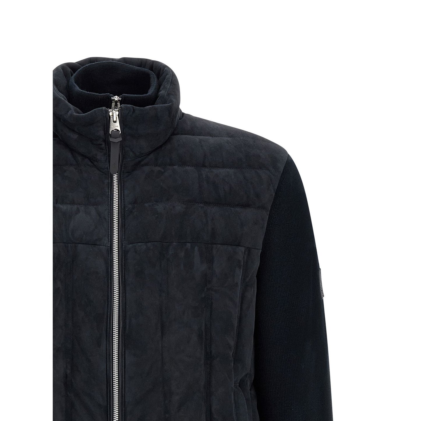 Mackage Blue Virgin Wool Full-Length Jacket