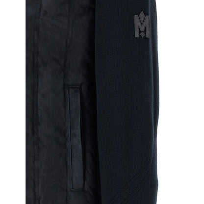 Mackage Blue Virgin Wool Full-Length Jacket