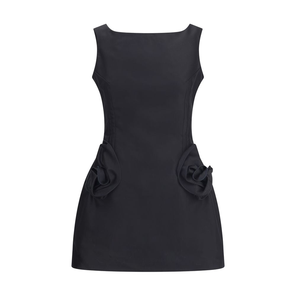 Magda Butrym Black Cotton Cocktail Dress