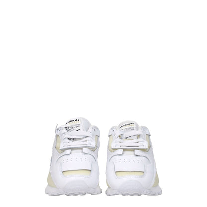 Maison Margiela White Leather Athletic Sneakers