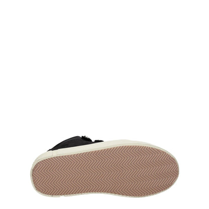 Marcelo Burlon Black Leather Low Top Sneakers