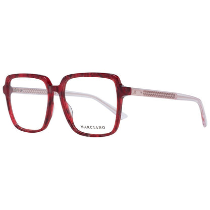 Marciano by Guess Burgundy Plastic Glasses (Frames) with full-rim square design for women.