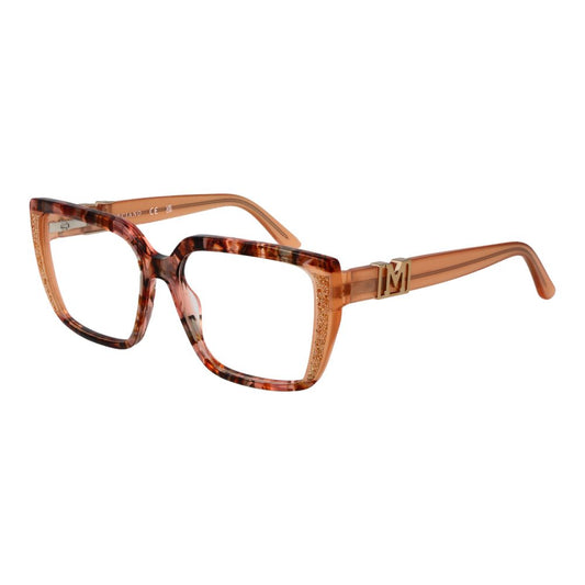 Marciano by Guess Orange Acetate Glasses (Frames) for women in full-rim butterfly style with branded case.