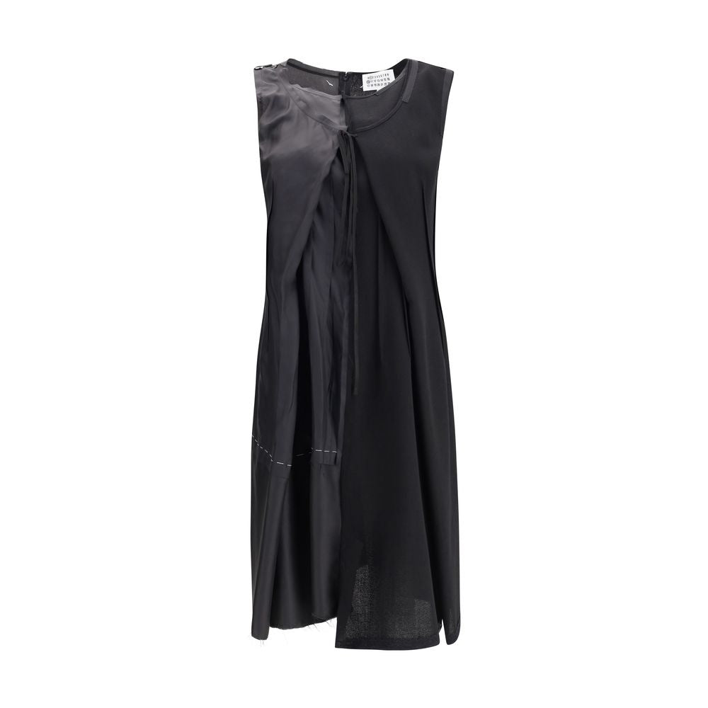 Margiela Black Acetate Casual Dress