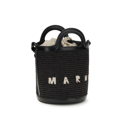 Marni Black Cotton Backet Bag