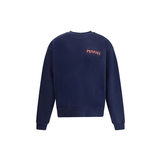 Marni Blue Cotton Sweatshirt