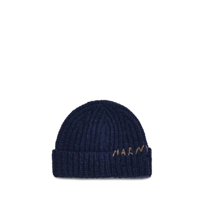 Marni Blue Wool Beanie
