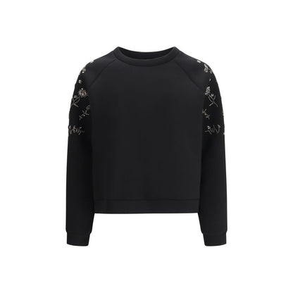 Max Mara Black Polyester Sweatshirt