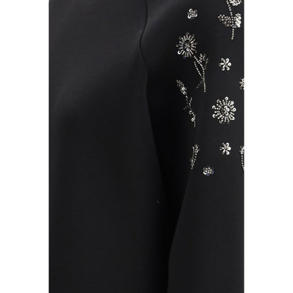 Max Mara Black Polyester Sweatshirt