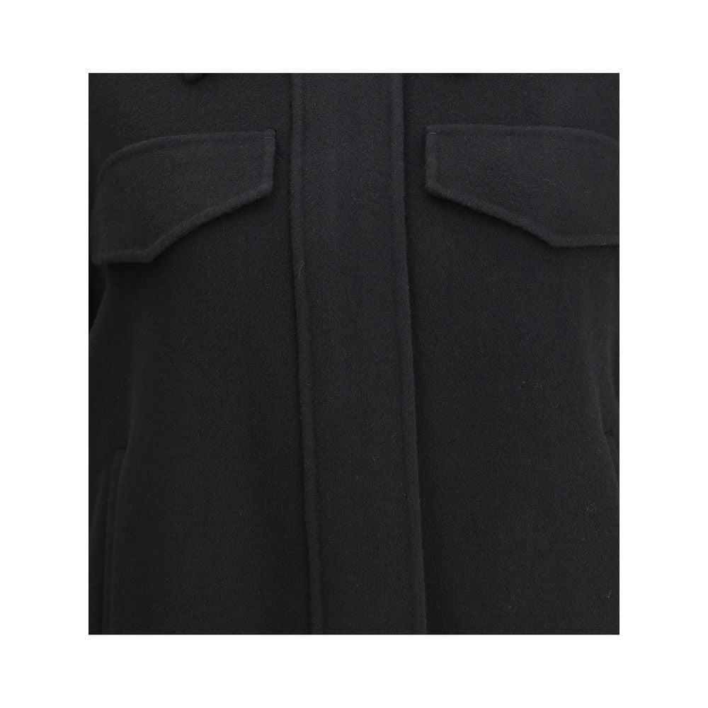 Max Mara Black Wool Cloacks